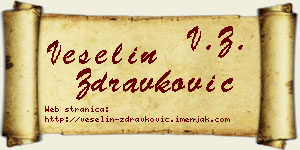 Veselin Zdravković vizit kartica
